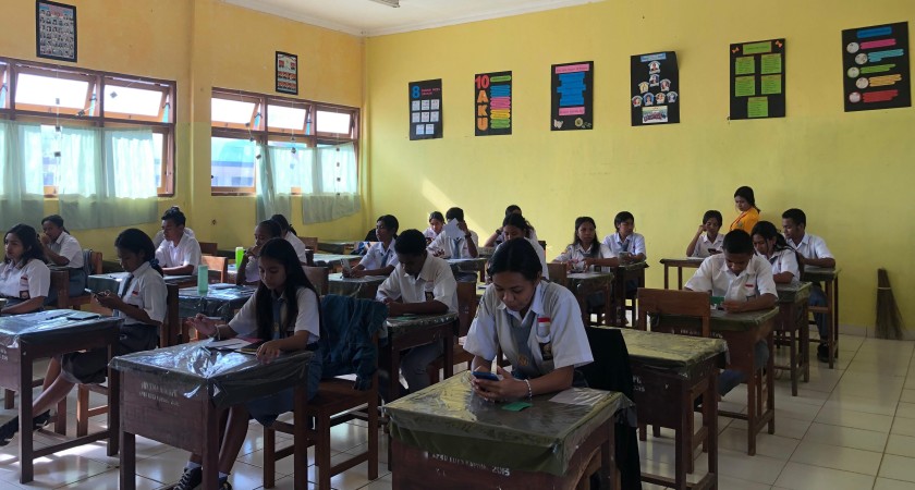 Hari Pertama Pelaksanaan UTS di SMAN 10 Kupang