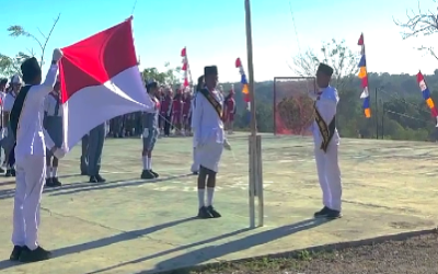 Upacara Peringatan HUT NKRI ke-80 di SMA Negeri 10 Kupang